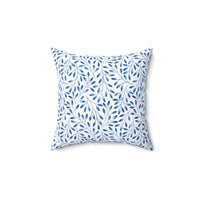 Pillow — Vines Design in China Blue