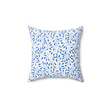 Pillow — Vines Design in China Blue