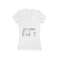 Women's Jersey Deep V-Neck Tee