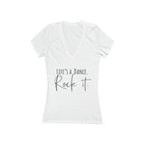 Women's Jersey Deep V-Neck Tee