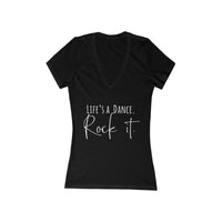 Women's Jersey Deep V-Neck Tee