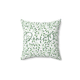 Pillow — Vines Design in Green Hues