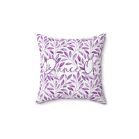 Pillow — Vines Design in Violet